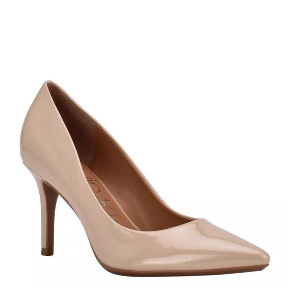 Calvin Klein Women's Gayle 2 Pointed Toe Stiletto Pumps, Off-White Size 7.5M - Picture 1 of 5